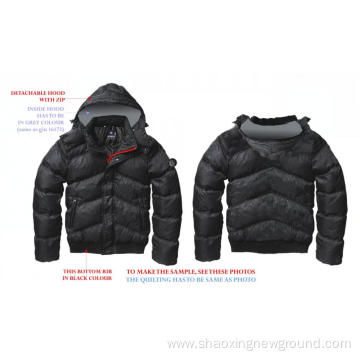 Fashion men's jackets in winter